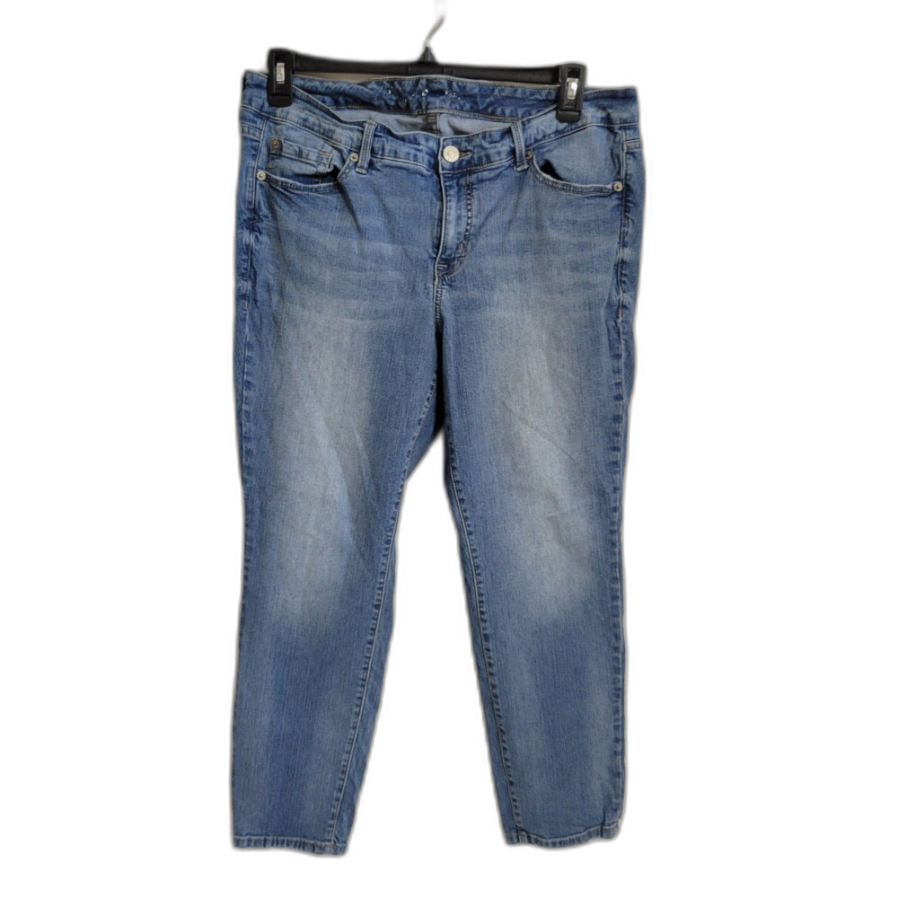 Torrid 16R Womens Mid Light Wash Stretch Denim Blue Jeans Classic 5-Pocket